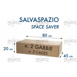 Cage D'élevage Pliable "Livigno" 120x40x40 Cm -Alimentation Oiseaux Soldes cage d elevage pliable livigno 120x40x40 cm 1