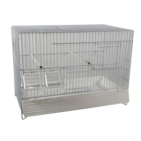 Cage Domus-Molinari 45cm Laquée En Blanc 1 Cage Domus-Molinari 45cm Laquée En Blanc