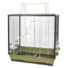 Duvo Cage Pour Oiseaux "Natural Fiona" Vert Olive/zinc - 78x48x81,5cm