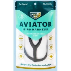Harnais Pour Perroquets Aviator - Medium/Noir
