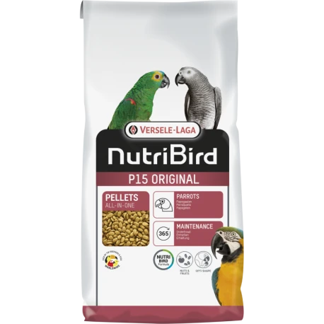 VERSELE-LAGA Nutribird P15 Original 10kg - Granulés Extrudés - Aliment D'entretien Pour Perroquets -Alimentation Oiseaux Soldes nutribird p15 original 10kg granules extrudes aliment d entretien pour perroquets